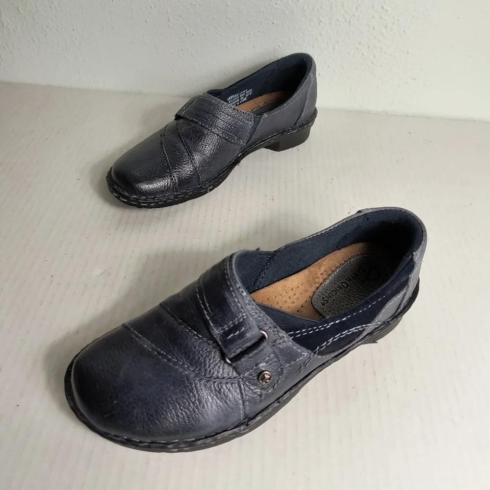 Earth Origin Meadow Flat Loafers Shoes Women's Size 6M Navy Driving Travel - Picture 2 of 6